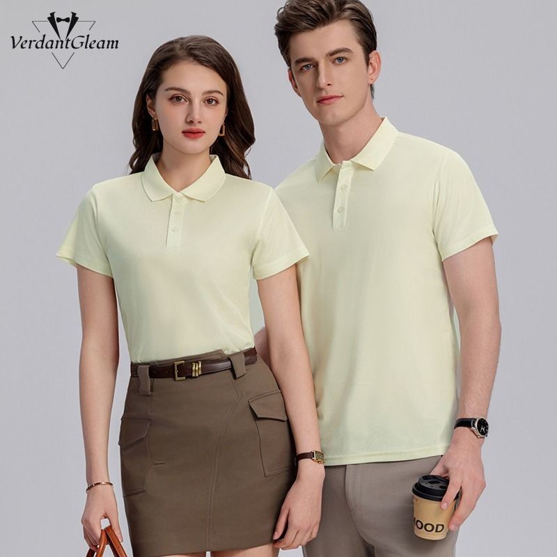 VG áo polo nam công sở có ve áo màu trơn