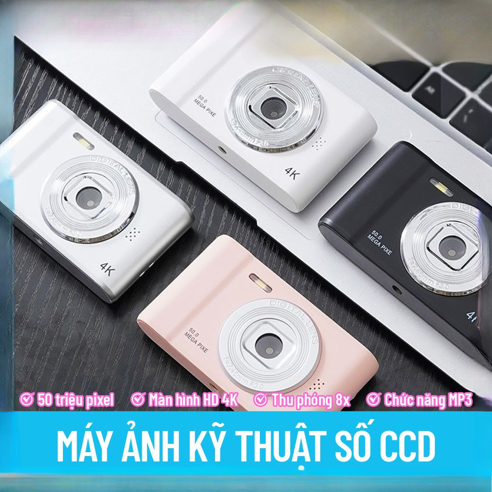 📷📷📷Máy Ảnh Số 4K 50MP | Cảm Biến CCD Chuyên Nghiệp | Chống Rung/Thiết ...