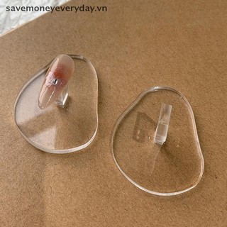 [savemoneyeveryday] Giá đỡ trưng bày móng tay trong suốt, Mẹo tập luyện thực hành, Đế trưng bày móng tay nghệ thuật đế Acrylic [vn]