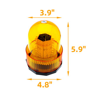 Đèn LED nhấp nháy mái nhà 12-24V LED Đèn cảnh báo nhỏ màu vàng ánh sáng cảnh báo kỹ thuật Đèn nhấp nháy