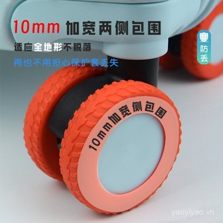 Vỏ bảo vệ bánh xe hành lý Vỏ bảo vệ bánh xe silicon, giảm tiếng ồn, giảm rung, vỏ bảo vệ lốp hành lý