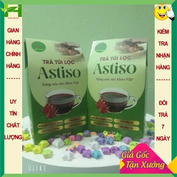 Trà túi lọc atiso Bảo Khang combo 2 hộp, trà hoa atiso, trà thanh nhiệt, mát gan, nổi mề đay
