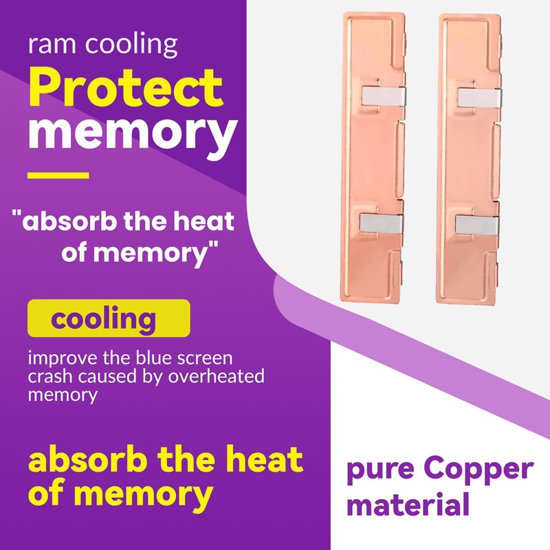 2 Chiếc Đồng Nguyên Chất Ram Tản Nhiệt Tản Nhiệt Cho Ram Bộ Nhớ Làm Mát Tản Nhiệt Để Bàn Bộ Nhớ Tản Nhiệt DDR2 DDR3 DDR4