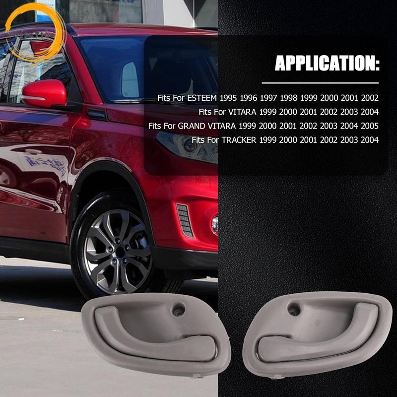 4 Bên Trong Tay Nắm Cửa Phía Trước Phía Sau Bên Trái Phải Cho Suzuki Grand Vitara Xám 95-01 83130-60G01 83110-60G01