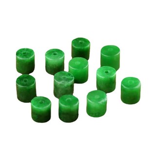 20 Chiếc Ngọc Lục Bảo Khô Xanh Xô Hạt Vòng Tay Vòng Cổ Dây DIY Phụ Kiện