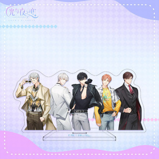 Móc Khoá, Mô Hình Standee Anime Game Light and Night Osborn Evan Sariel Charile Jesse Trang Trí Bàn Học, Làm Việc