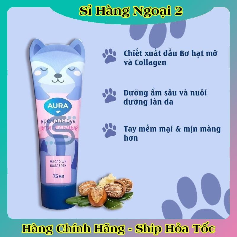 [MẪU MỚI] Kem dưỡng tay Aura 75ml dưỡng ẩm và chống lão hóa của Nga