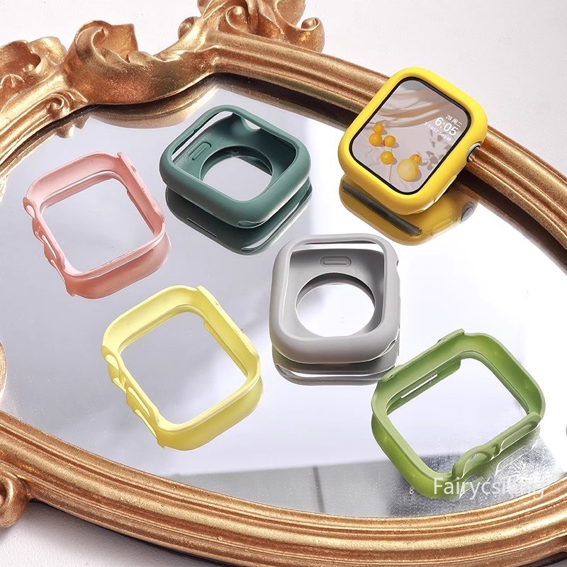 Kẹo Silicon Cho Apple Watch S11 Case Ultra 2 46mm 42mm 49mm 45mm 44mm 41 / 40mm Phụ Kiện Bảo Vệ Mềm Cho IWatch Series 10 9 8 Se 7 6 5 4 3