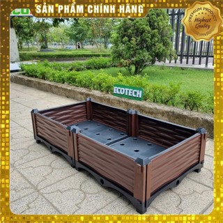Chậu lắp ghép nhựa HDPE/PP 100x50x23cm: Thẩm mỹ, kết cấu chắc, dễ lắp đặt, phù hợp mọi cây trồng.