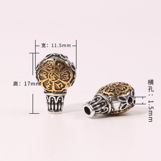 Vòng tay Cổ Tự làm tự làm bằng tay khảm bạc Tây Tạng Chuỗi Hạt Vòng Cổ tráng men màu bạc Tây Tạng trang sức hạt xô