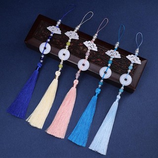 Sườn Xám phong cách cổ điển Quạt khóa an toàn tua rua Hán phục cổ trang trang trí mặt váy ngựa kiểu Trung Quốc mới