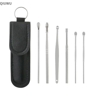 Qiuwu Ear Cleaner Wax Pickers Earpick Wax Remover Curette Ear Pick Cleaner Kit Spoon Care Ear Clean Tool.