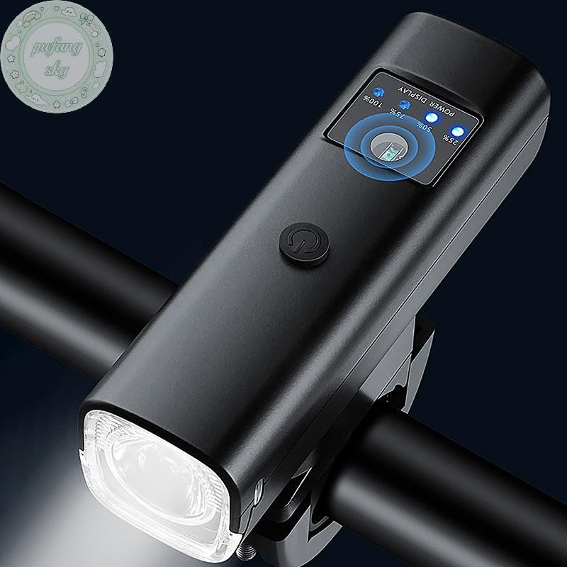 PUSKY Xe Đạp Đèn Pha Đèn Pin Tay Cầm Sạc USB Đường Đi Xe Đạp Highlight VN