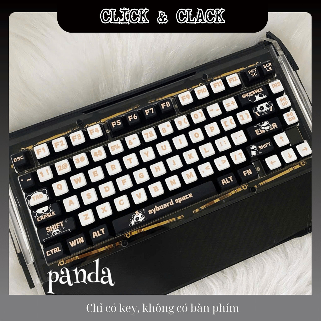 Keycap pudding Panda xuyên led chân keycap - ASX Profile - PBT 116 Phím ...