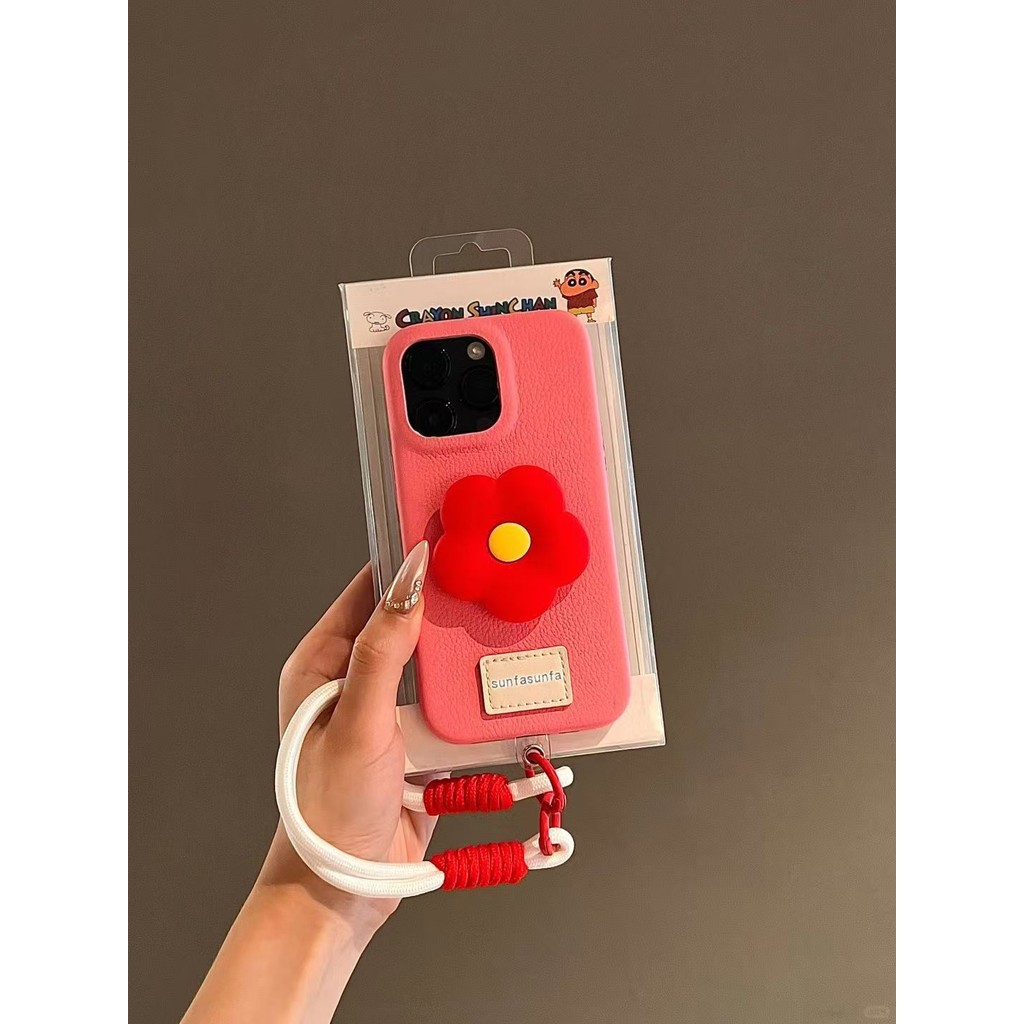 Ốp điện thoại di động 16Promax giá đỡ hoa nhỏ iphone15 PRO mới 14 Nữ 13 mềm 12