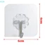 10 Móc treo tự dính chắc chắn bằng thép không gỉ trong suốt cho nhà bếp Tường cửa phòng tắm đa chức năng [BK]