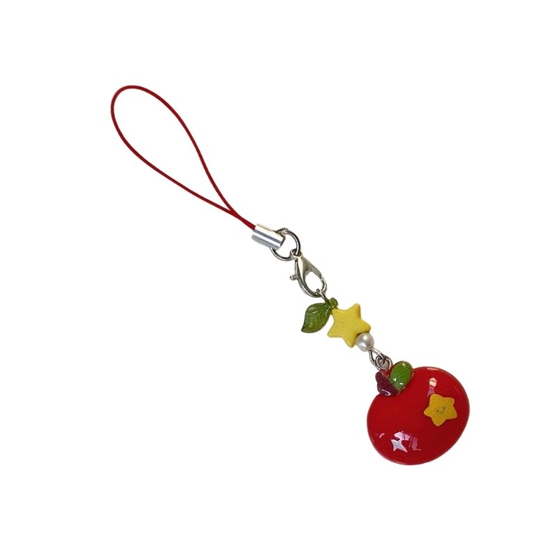 Ff Charm Thanh Lịch Táo Điện Thoại Thiết Kế Dây Buộc Phụ Kiện Thời Trang Cho Bé Gái Thời Trang Và Lễ Hội Dịp Mặc Thường Ngày