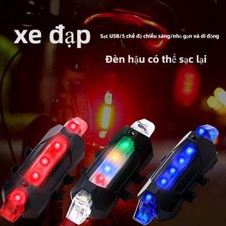 Đèn hậu xe đạp LED có thể sạc lại, đèn hậu xe đạp, đèn cảnh báo đi xe đạp ban đêm, đèn cảnh báo sạc USB an toàn và tiện lợi