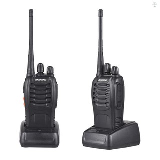Aoresac Baofeng BF-888s Walkie Talkies 2 gói Đài phát thanh hai chiều tầm xa có thể sạc lại chống nước có tai nghe Bộ thu phát cầm tay cầm tay có đèn pin Ăng-ten tăng cao Li-i