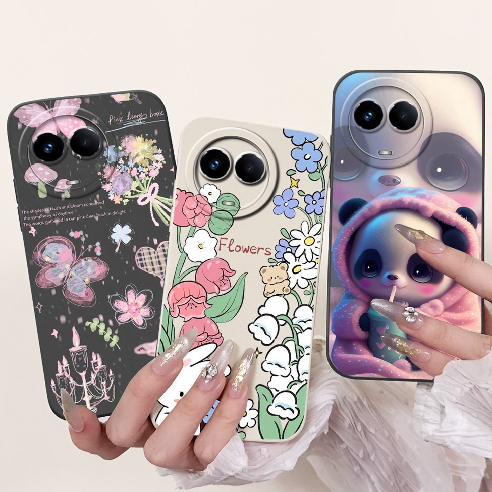 Dành Cho Realme 11 11X 5G Ốp Lưng V50 V50s Thời Trang Thẩm Mỹ Bướm Hoa Dễ Thương Bao Da Cho Realme V50 V50s Ốp Lưng Điện Thoại RMX3783 RMX3781