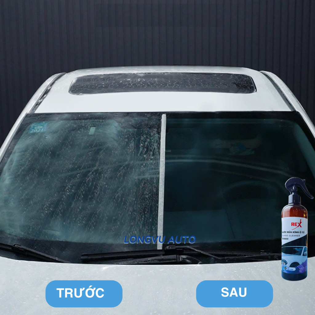 Nước rửa kính ô tô REX RX6600 500ml chuyên dụng, Làm sạch vệ sinh và bảo dưỡng kính xe hơi
