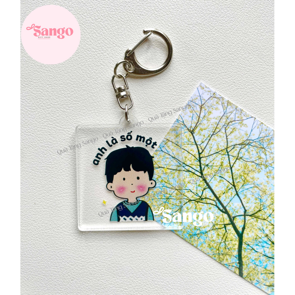 Móc khoá anh là số 1 nền trong siêu xinh - Quà Tặng sango