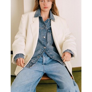 Áo Blazer dài tay dáng rộng Zara Spring Ve áo mùa xuân2010719 2010729 2010738