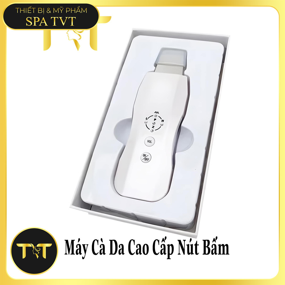 Máy Cà Da Chết Siêu Âm Nút Bấm, Hỗ Trợ Làm Sạch Sâu Loại Bỏ Tế Bào Chết