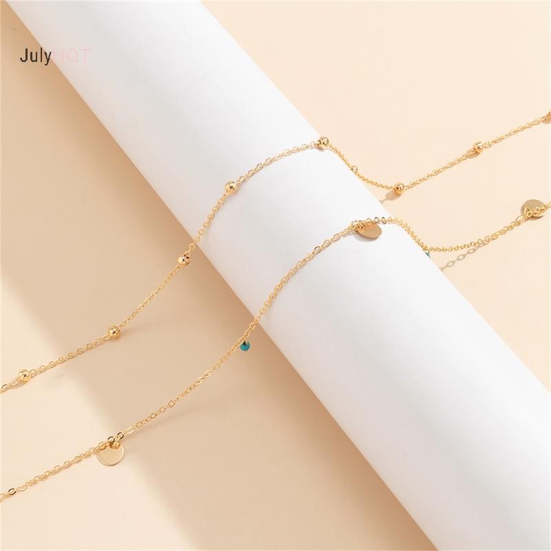 Julyhot Mùa Hè Boho Nhiều Lớp Eo Hạt Nữ Thời Trang Hình Học Kim Sa Lấp Lánh Bụng Dây Xích Cơ Thể Gợi Cảm Trang Sức Massivedeals