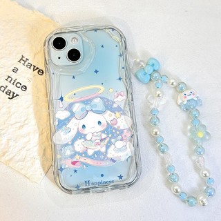 Ốp Lưng Dây Xích Cinnamoroll Melody Kuromi Hợp Thời Trang Cho Vivo V40 V30 V29 Lite V30E V27E V27 Pro V25E V23 V21E Y27S Y04 Y02S 4G Cô Gái Hoạt Hình TPU Vỏ Điện Thoại