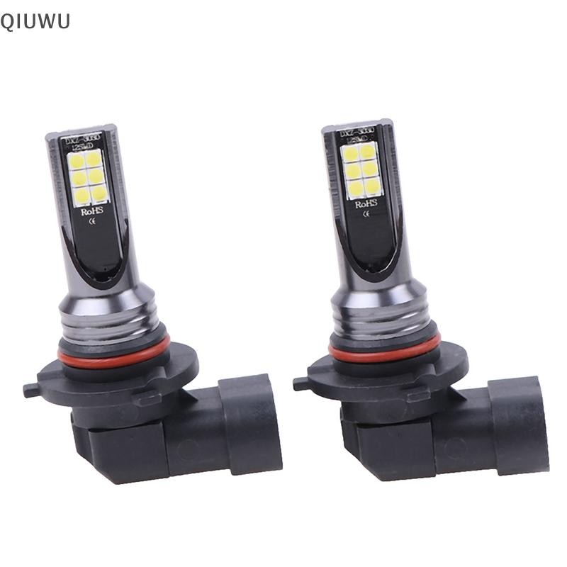 Qiuwu 2 Chiếc 9005 9006 LED Hi-Low Beam Đèn Pha 100W 19000LM Đèn Sương Mù 6000K Trắng.