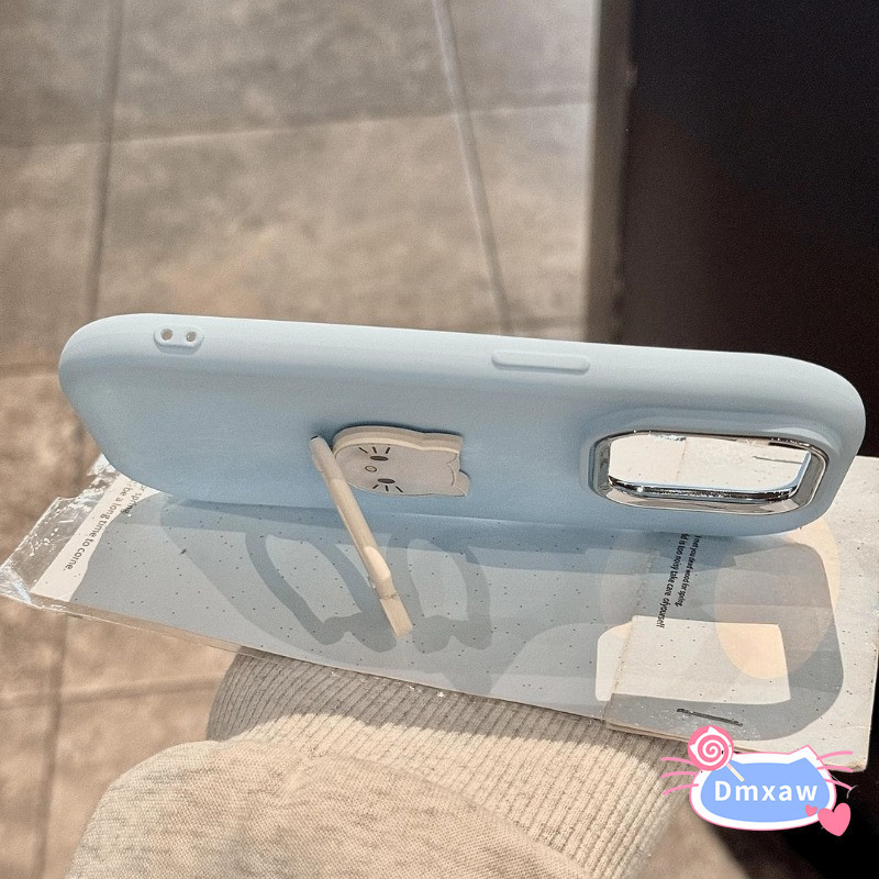 Ốp Điện Thoại Kitty Cat Bow Stand Cho Samsung Galaxy S25 S24 S23 S22 Plus Ultra S21 S20 FE Lite Vỏ Mèo Kitty Có Giá Đỡ Vỏ Mềm Chống Sốc