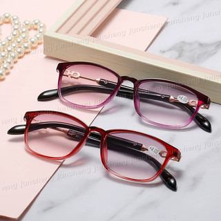 + 100 ~ + 400 Kính Đọc Sách Chống Bức Xạ Cho Nữ Ống Kính Chuyển Màu Thời Trang Chống Ánh Sáng Xanh Kính Mắt Chống Tia uv