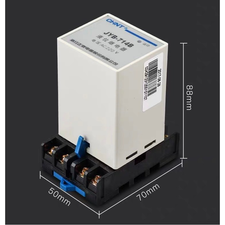 Rơ le mức nước Chint JYB-714, relay mực nước CHINT JYB-714 , rơ le báo mức nước,bộ điều khiển mực nước,relay mực nước