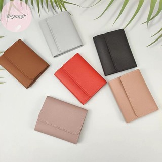 Deyangk Nữ Tối Giản Ví Ngắn Mới Dễ Thương Ví Nữ Hasp Nhỏ Bé Gái Đựng Thẻ Tín Dụng Đa Năng Da Đồng Xu Ví VN