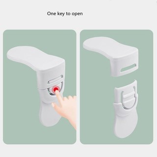 [3-5 ngày đến] 1 Khóa ngăn kéo màu trắng an toàn cho bé tại nhà / Bảo vệ an ninh tay chống ghim cho trẻ em / Khóa an toàn cho trẻ em Bảo vệ an ninh trẻ em