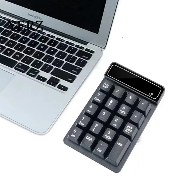Bàn phím số không dây YERZ 2.4G, Bàn phím có dây 19 phím Bàn phím nhỏ Bluetooth, Bàn phím số Cảm giác cơ học Chống nước Bàn phím số USB Mini di động Bàn phím số Laptop
