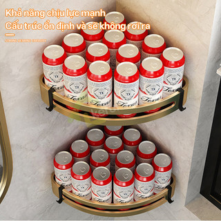 Kệ Treo Dán Tường Inox 304 Myd.23 Gắn Góc Phòng Tắm Không Khoan Sang Trọng