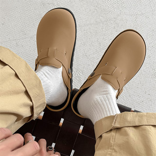Mùa Hè Bên Ngoài Mặc Đế Mềm Birkenstock Nửa Hỗ Trợ Giày Nam Chống Trơn Trượt Đế Mềm Giày Lười Thường Ngày All-Ma