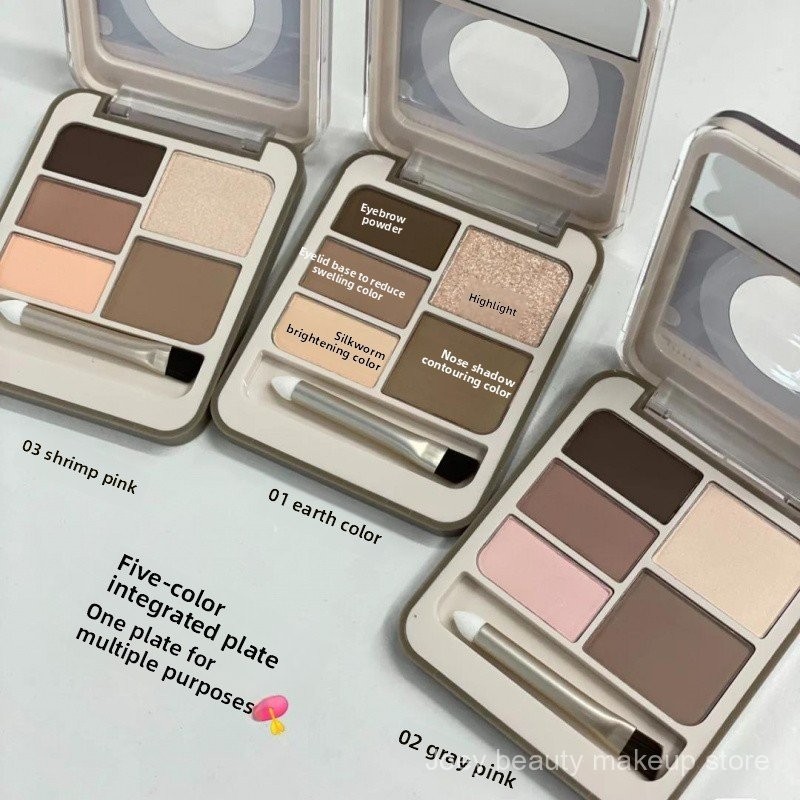 Bảng phấn mắt toàn diện cho lông mày Judydoll, bảng phấn mắt tạo khối, highlight mờ, flash BVQE