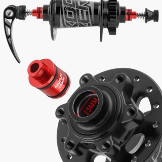 Xe Đạp Adapter Thru Axle Hợp Kim Nhôm - Màu Đen Đỏ Vàng Bạc, Phù hợp cho Bánh Sau