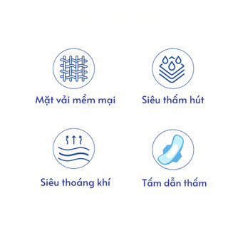 Băng vệ sinh ban đêm dán MOHA cao cấp hộp 5 miếng