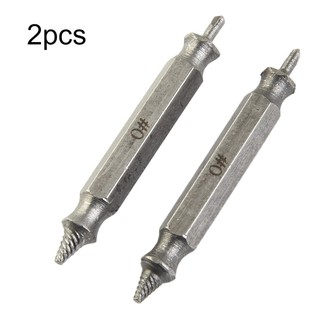 [Fuxin] 2 chiếc 0 # Máy nhổ vít bị hư hỏng với mũi khoan Công cụ loại bỏ vít bị hỏng 2-3mm