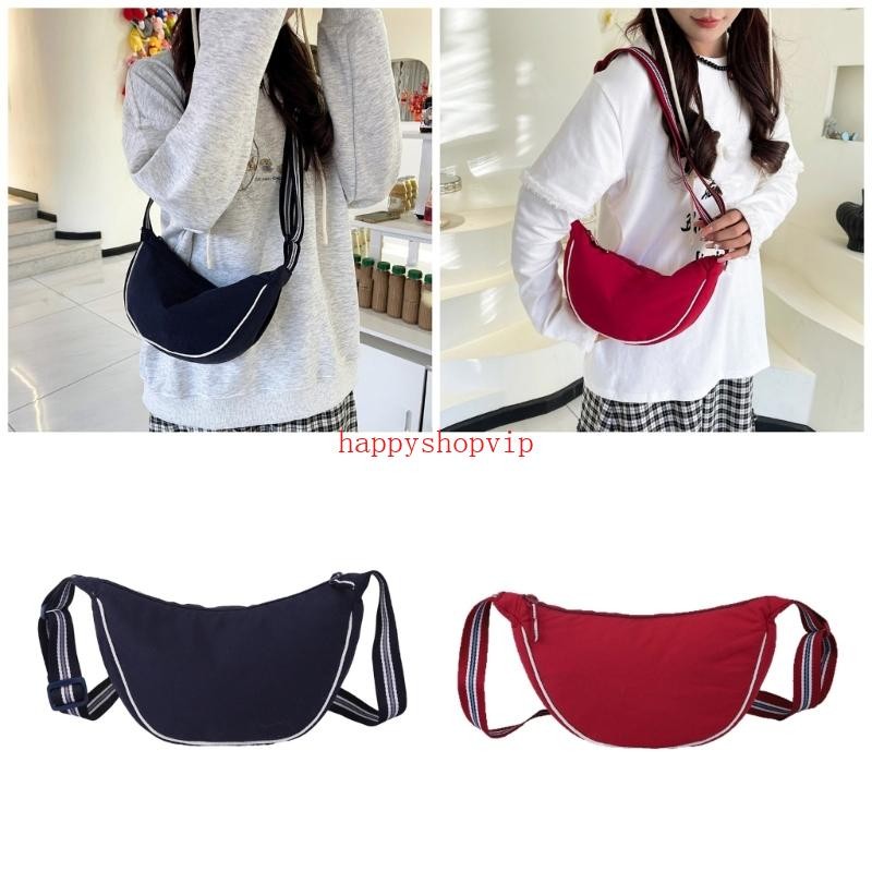 HSV Slouchy Túi Bánh Bao Lưỡi Liềm Túi Đeo Ngang Nữ Túi Đeo Mặt Trăng Túi