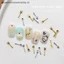 50 Cái Hỗn Hợp Ins Niche Bộ Đồ Ăn Dòng Thìa Nĩa Móng Tay 3D Kim Loại Khuôn Làm Móng Tay Trang Trí Móng Tay DIY Nail Art Charm Phụ Kiện [vn]