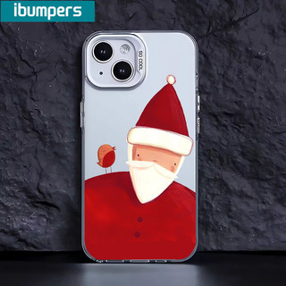ibumpers Ốp Lưng iPhone Cute Màu Đỏ Ông Già noel Họa Tiết Ốp Điện Thoại IMD Cứng Trơn Chống Sốc Chống Bẩn Giáng Sinh Cho Iphone 16 15 14 12 13 11 Pro Max