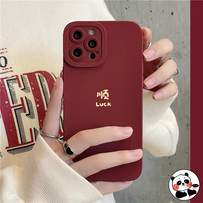 Vỏ Lễ Hội Năm Mới Cho Realme GT8 GT7 GT 7T Pro Neo 7 SE 7X Note 70 70T 60 60X P3 P2 Pro P1 Tốc Độ 5G 4G Vỏ Bảo Vệ Camera Ống Kính Màu Đỏ Sang Trọng Dễ Thương Vỏ Điện Thoại Mờ Mềm