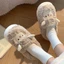 Dép Lông AWNGD, Dép Cotton Cừu Hoạt Hình Chống Trơn Trượt, Dép Gia Đình Sang Trọng Ấm Áp Mùa Đông