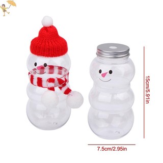 [Gou] 500ML Giáng Sinh Người Tuyết Chai Nước Trà Sữa Nước Cà Phê Nước Uống Di Động Cho Trà Sữa Cửa Hàng Nước ép Nhà VN