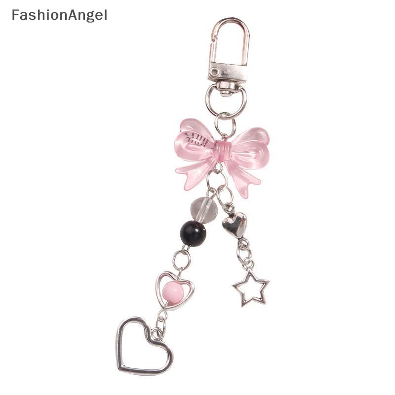 FashionAngel Goth Điện Thoại Quyến Rũ Nơ Trái Tim Ngôi Sao Móc Khóa Mặt Dây Chuyền Túi Dây Xích Điện Thoại Phụ Kiện Dễ Thương Cho Bé Gái Nữ Trang Sức VN
